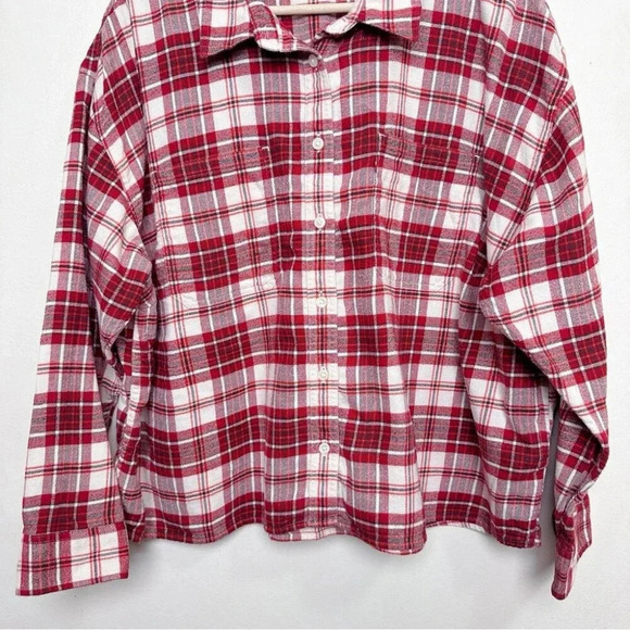 Levi’s Womens 2X  Maple Utility Shirt Boxy Length Flannel - Picture 4 of 16